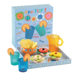 Djeco Mia en Leo Aperatief Houten Speeleten Set, 21dlg.