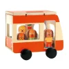 Djeco Minicomb Houten Camper Hondenfamilie, 6dlg.