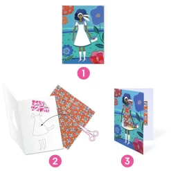 Djeco Mode Collages met 8 Kaarten