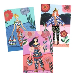 Djeco Mode Collages met 8 Kaarten