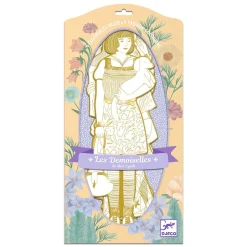 Djeco Mode Silhouetkleurplaten Scout 32cm - 4st.