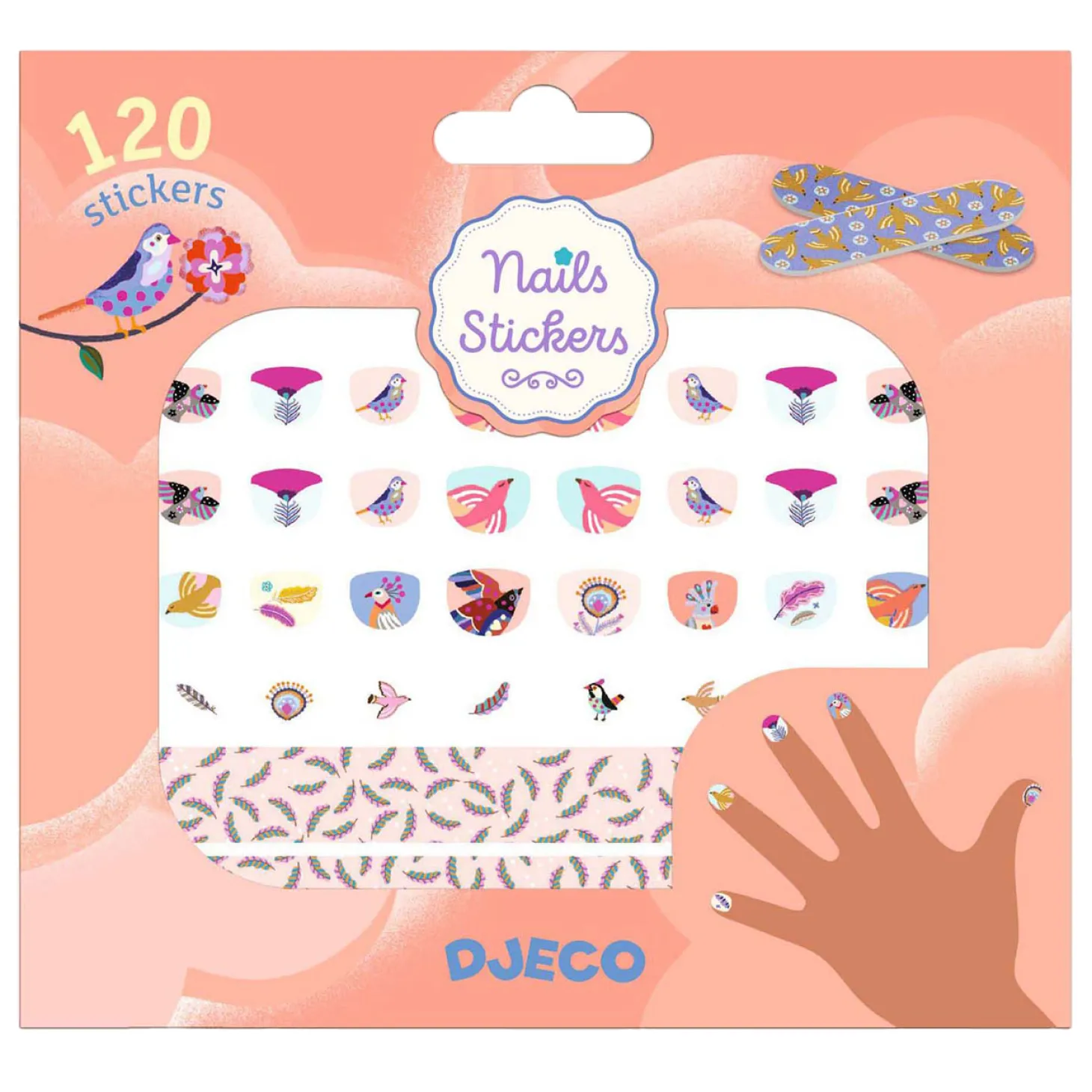 Djeco Nagelstickers Veren - 120 Stickers
