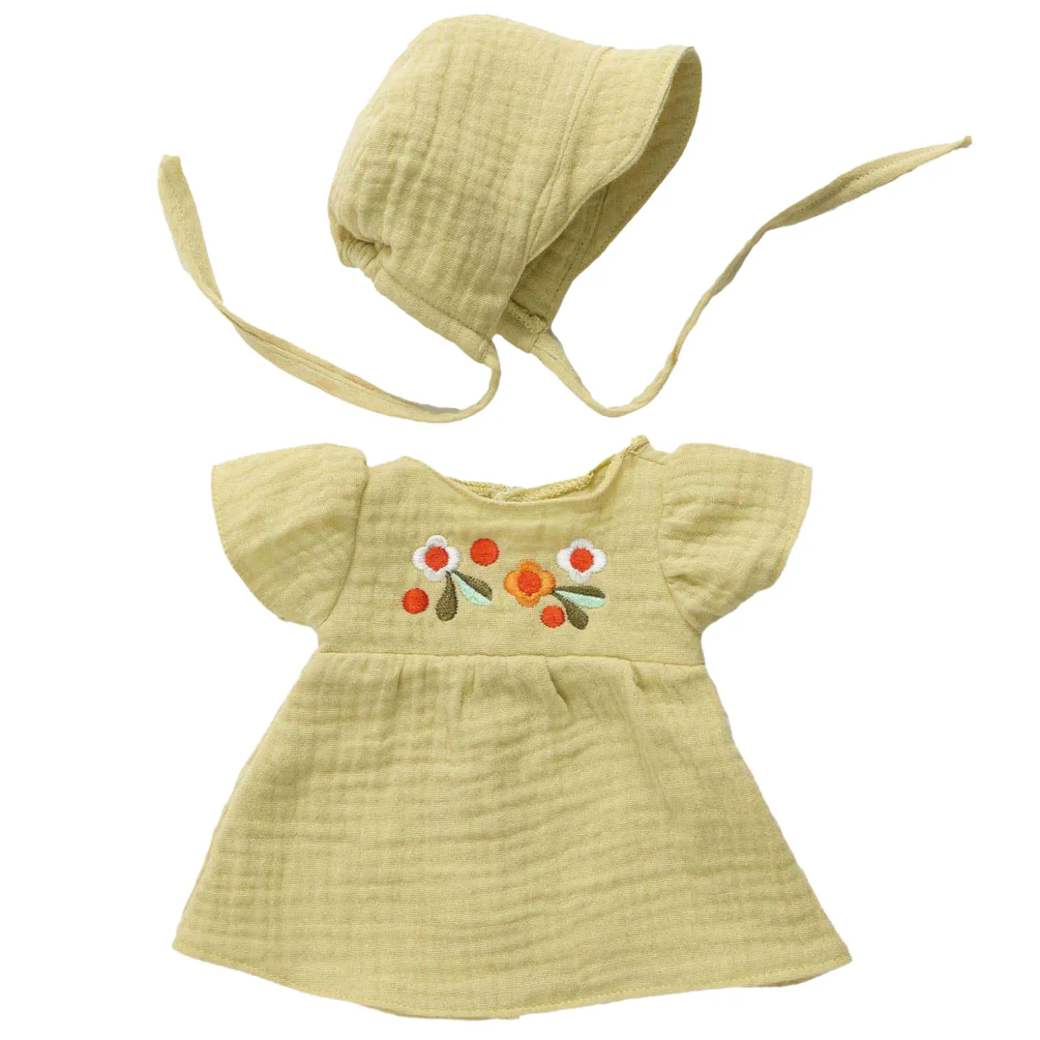 Djeco Poppen Jurk met Mutsje