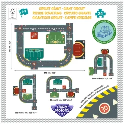 Djeco Stadcircuit Vloerpuzzel, 24st.