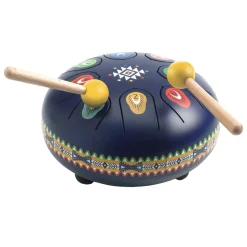 Djeco Stalen Trommel met 8 Muzieknoten