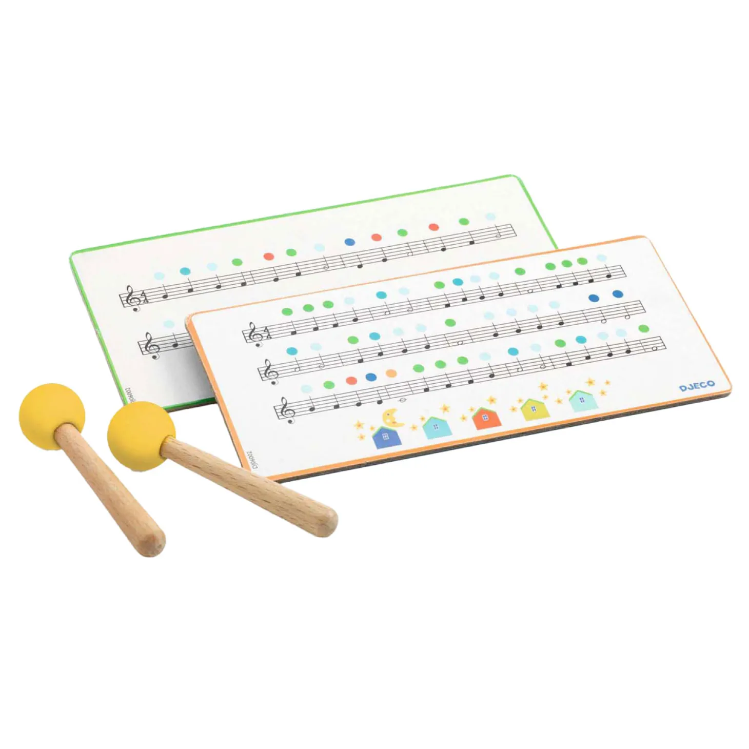 Djeco Stalen Trommel met 8 Muzieknoten