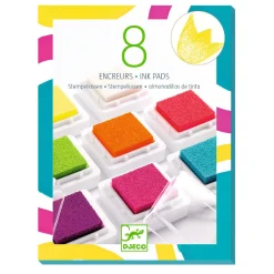 Djeco Stempelkussens Set 'Pop' met Reiniger - 9dlg.