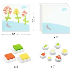 Djeco Stempelset met Bloemen