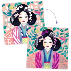 Djeco Stickeren op Nummer met Metallicfolie en Diamantjes