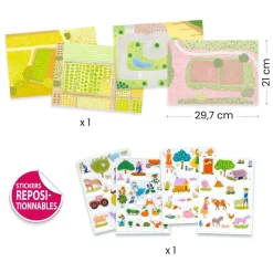 Djeco Stickers - Op de Boerderij