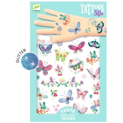 Djeco Tattoo Vlinders - 2 Vellen