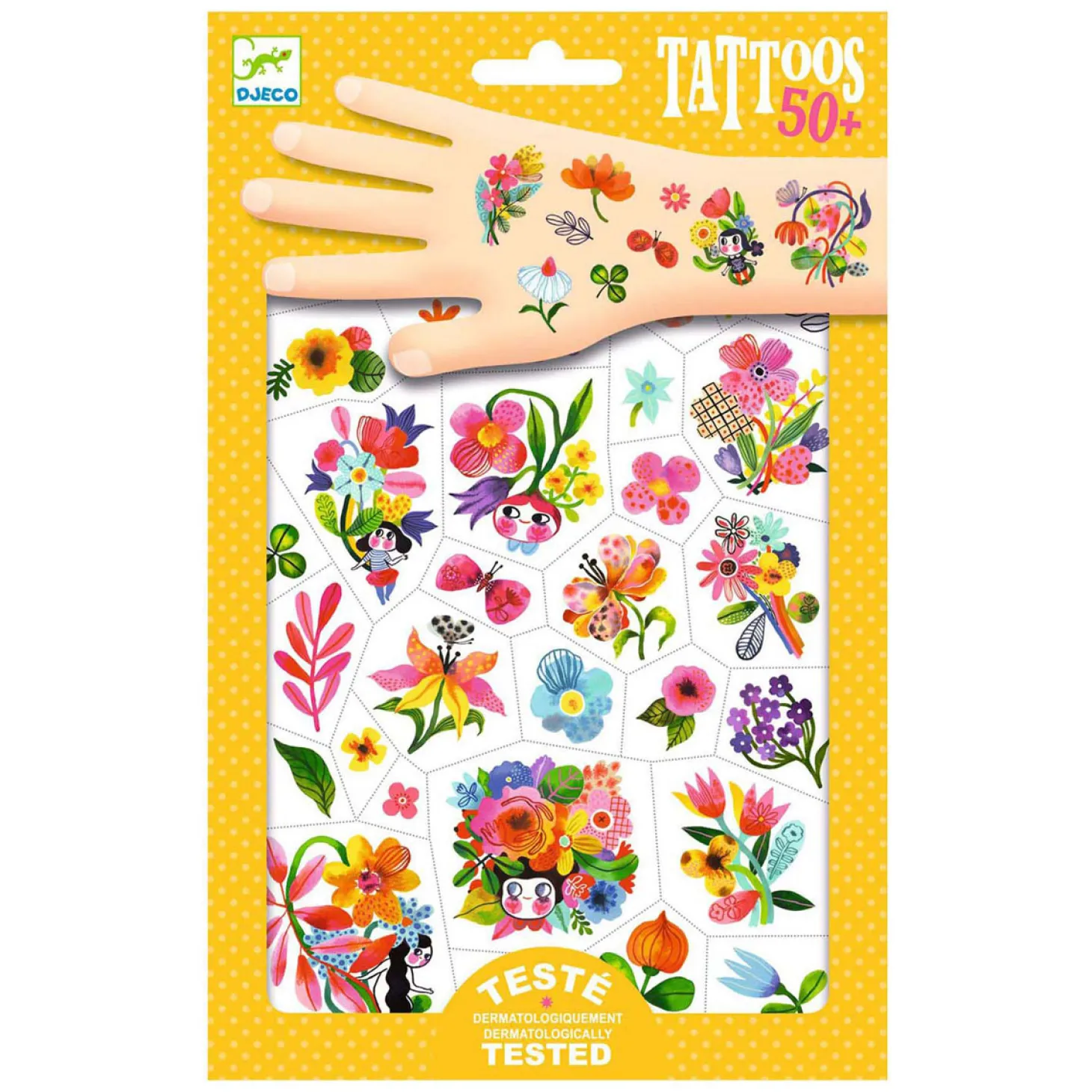 Djeco Tattoos - Aquarel Bloemen