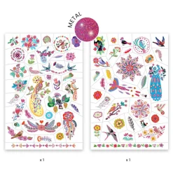 Djeco Tattoos - Metallic Vogels