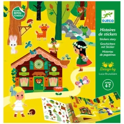 Djeco Verhalenboek met Stickers - The Magical Forest