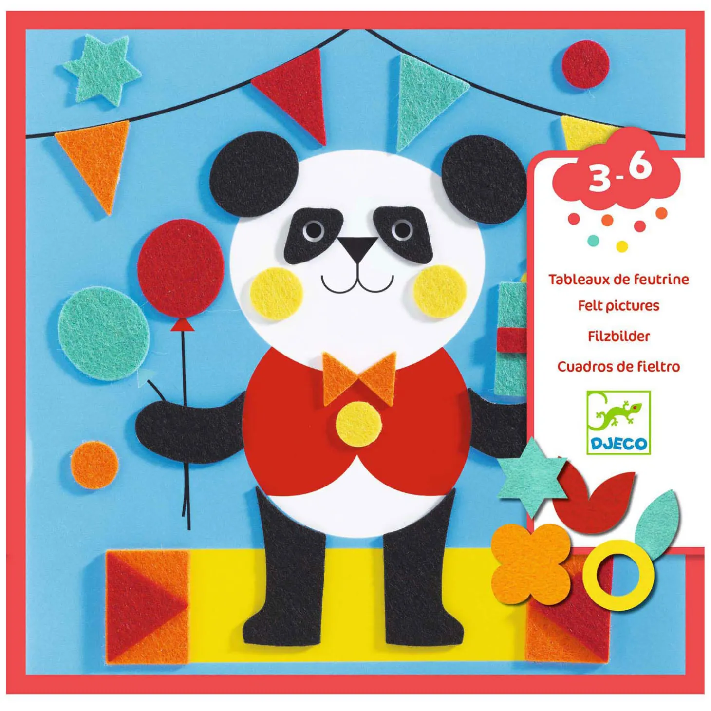 Djeco Viltcollages Maken - Dieren