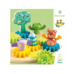 Djeco Woodytwist Houten Tandwielen Speelset, 14dlg.