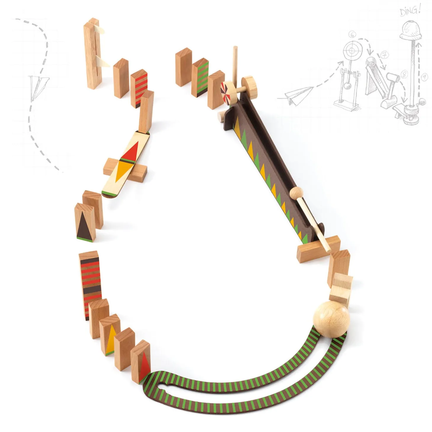 Djeco Zig & Go Action Reaction Baan, 27dlg.