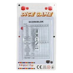 Dobbelspel met Scoreblok en 5 Dobbelstenen