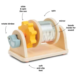 Done by Deer Activiteiten Houten Speelgoed Spinner Birdee
