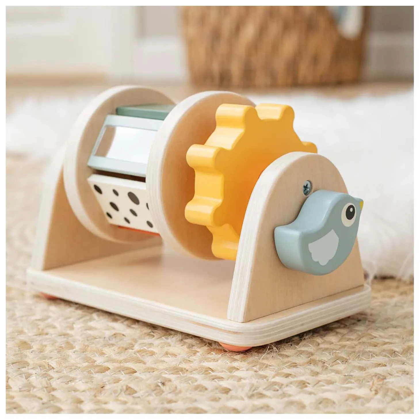 Done by Deer Activiteiten Houten Speelgoed Spinner Birdee