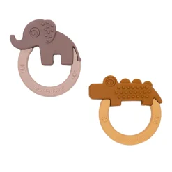 Done by Deer Bijtring Deer Friends Mosterd/Roze, 2st.