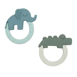 Done by Deer Bijtring Deer Friends Groen/Blauw, 2st.