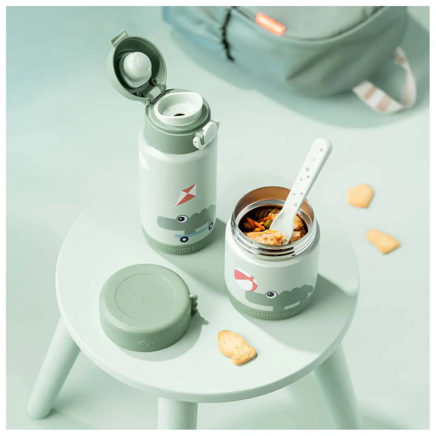 Done by Deer Geïsoleerde Drinkfles Playground - Groen