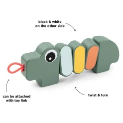 Done by Deer Houten Draaispeeltje Croco Groen