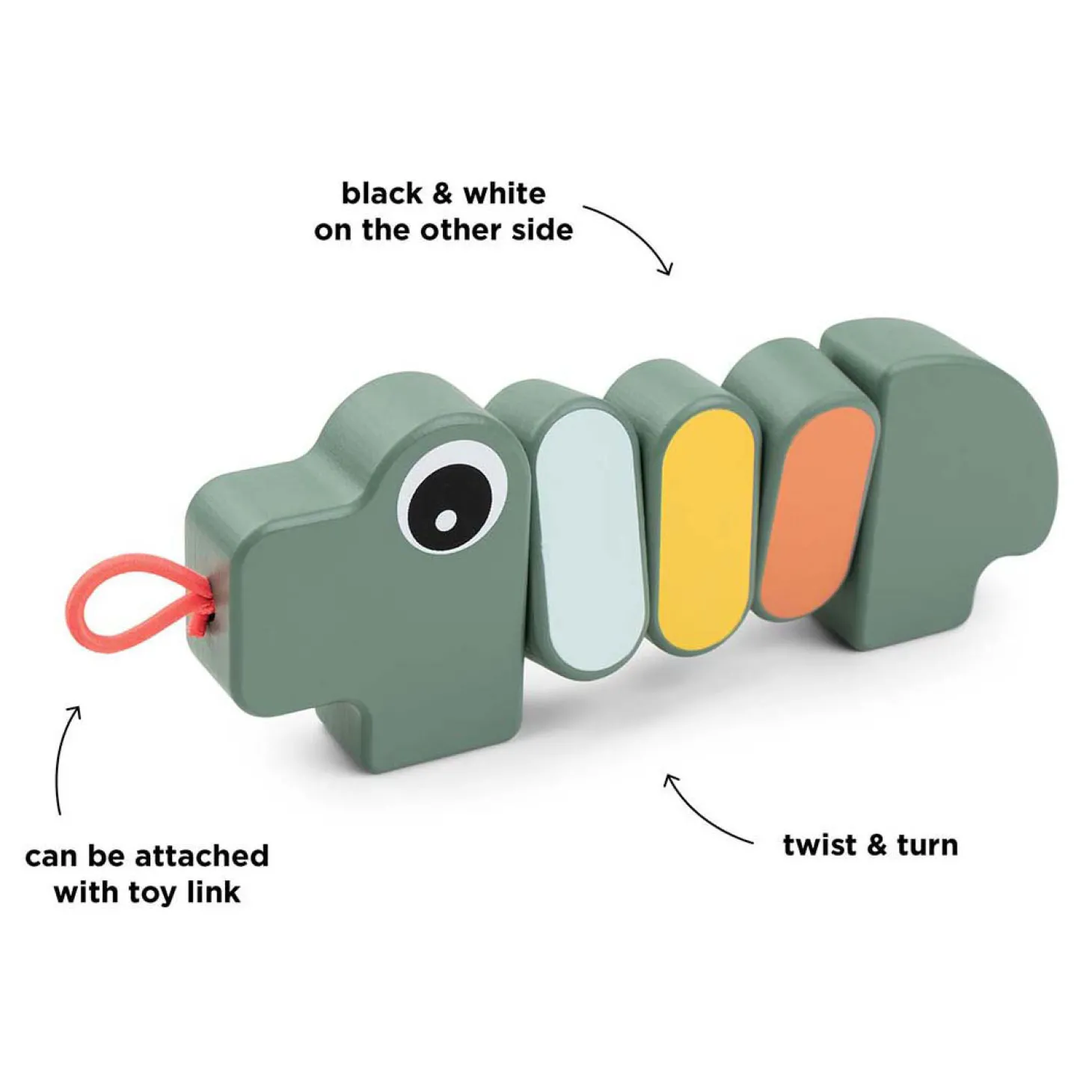 Done by Deer Houten Draaispeeltje Croco Groen