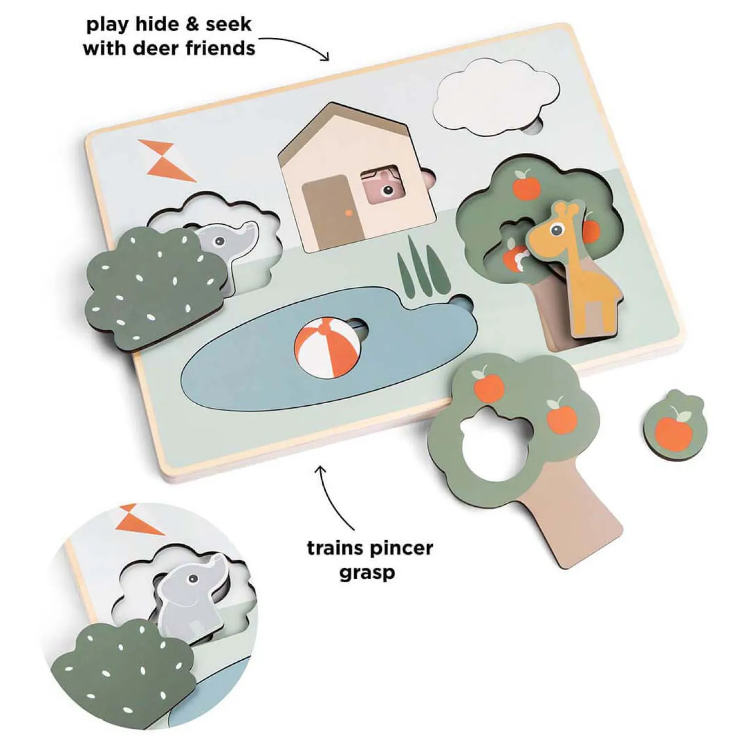 Done by Deer Houten Laagjespuzzel, 10st.