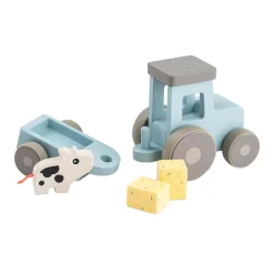 Done by Deer Tiny Farm Houten Tractor Dotti Blauw