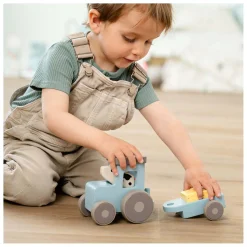 Done by Deer Tiny Farm Houten Tractor Dotti Blauw