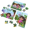 Dora Houten Puzzels in Houten Doos - 3x24 st.