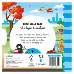 Draai Maar Door - Voertuigen & Machines Kartonboek