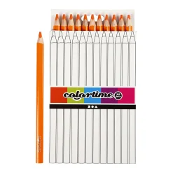Driehoekige Jumbo Kleurpotloden - Oranje, 12st.