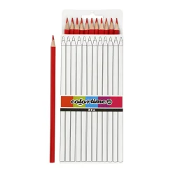 Driehoekige kleurpotloden - Rood, 12st.