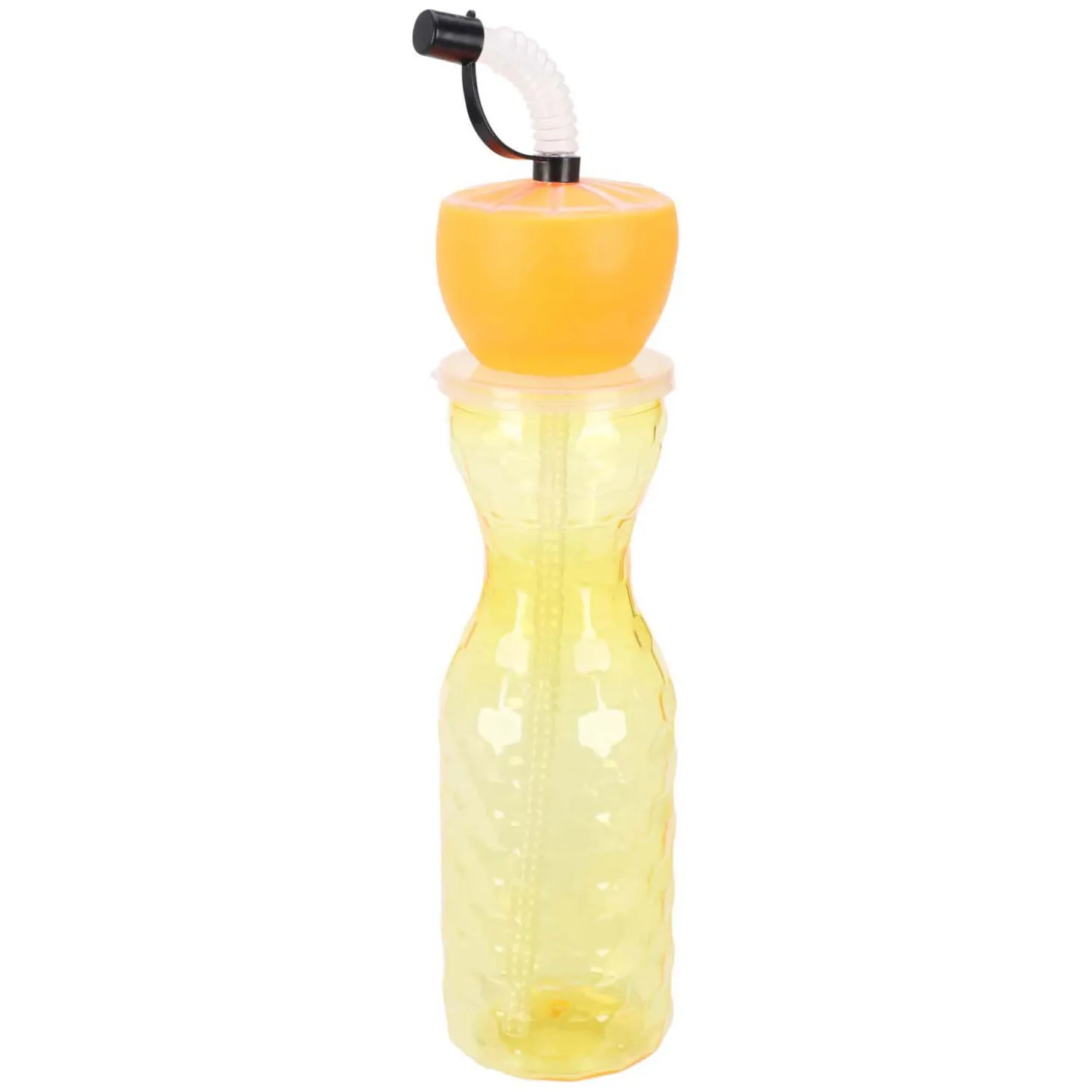 Drinkbeker met Rietje 500ml - Sinaasappel