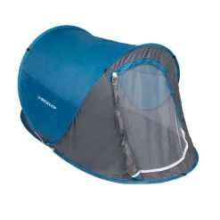 DUNLOP Pop-up Tent voor 2 Personen - 255x155x95 cm - Snel Opzetbaar & Weerbestendig