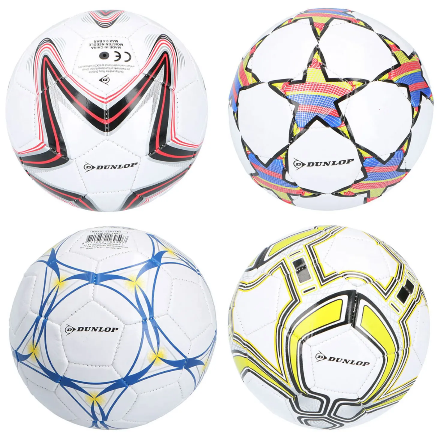 Dunlop Voetbal met Print, 15cm