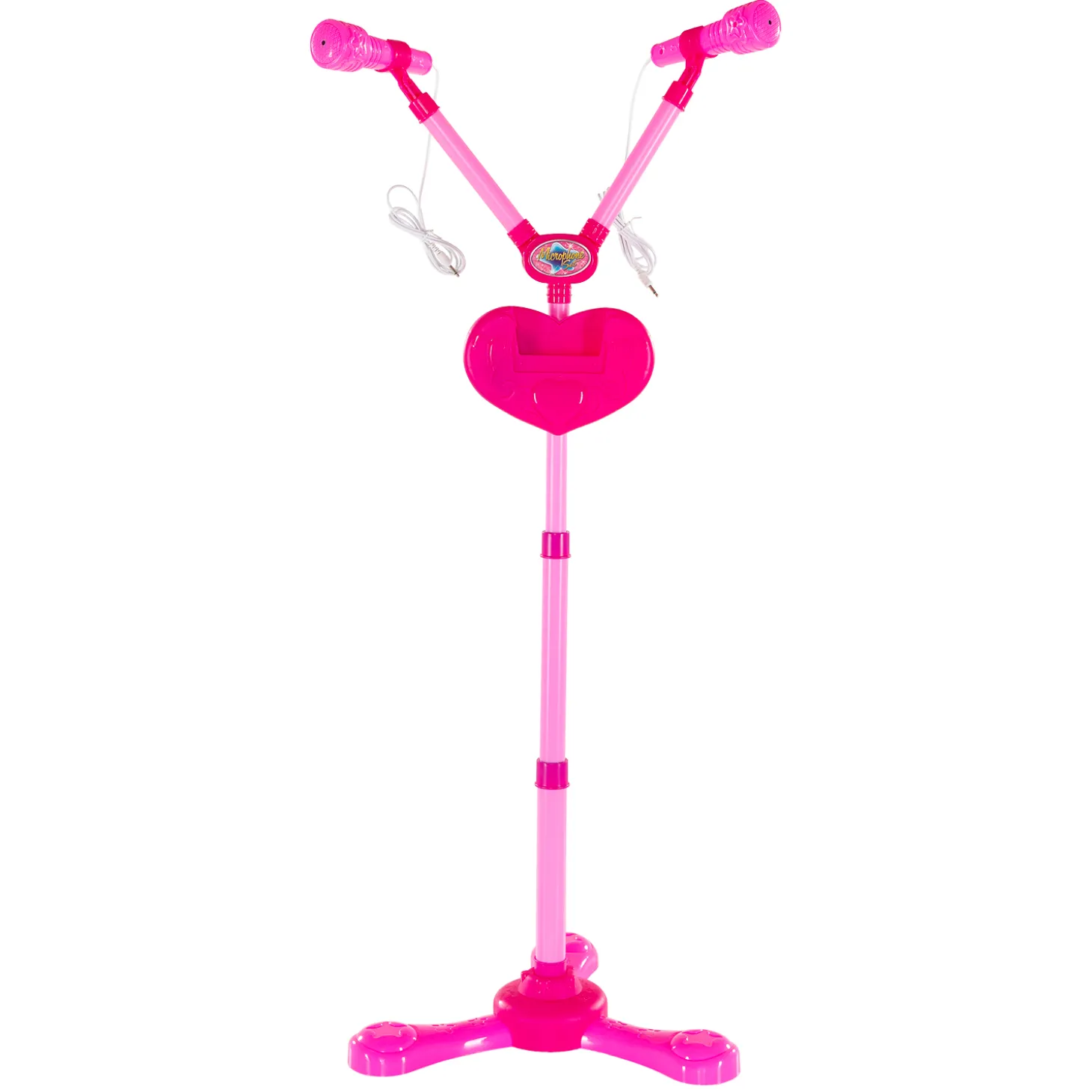 Duo Microfoonstandaard met Licht en Geluid met Bluetooth