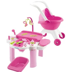 Ecoffier Verzorgingsset met Poppenwagen
