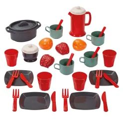 Ecoiffier 100% Chef Eetset met Speeleten, 34dlg.