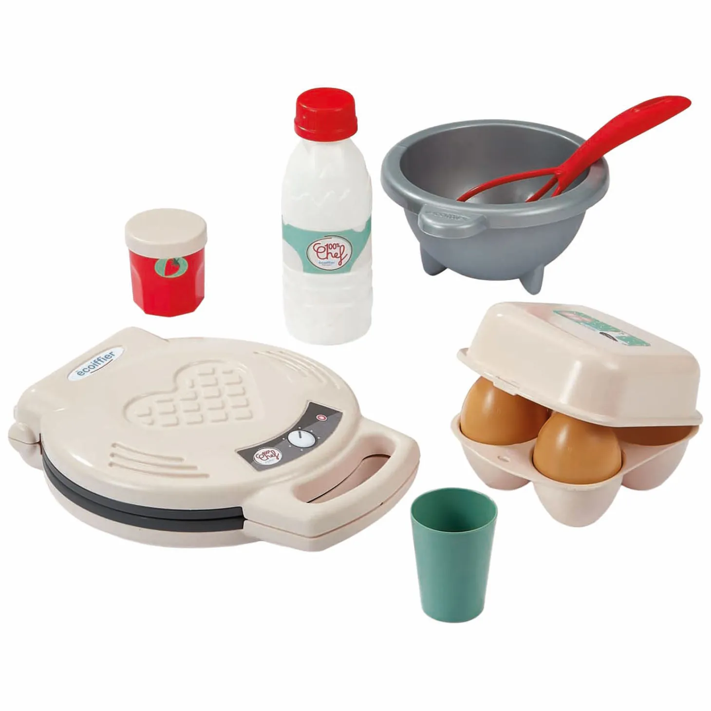 Ecoiffier 100% Chef Wafelijzer - 19dlg.