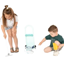 Ecoiffier Schoonmaak Trolley Blauw, 5dlg.