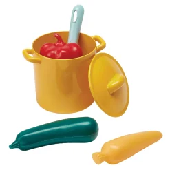 Ecoiffier Speelset Pannen en Speeleten met Kartonnen Fornuis, 20dlg.