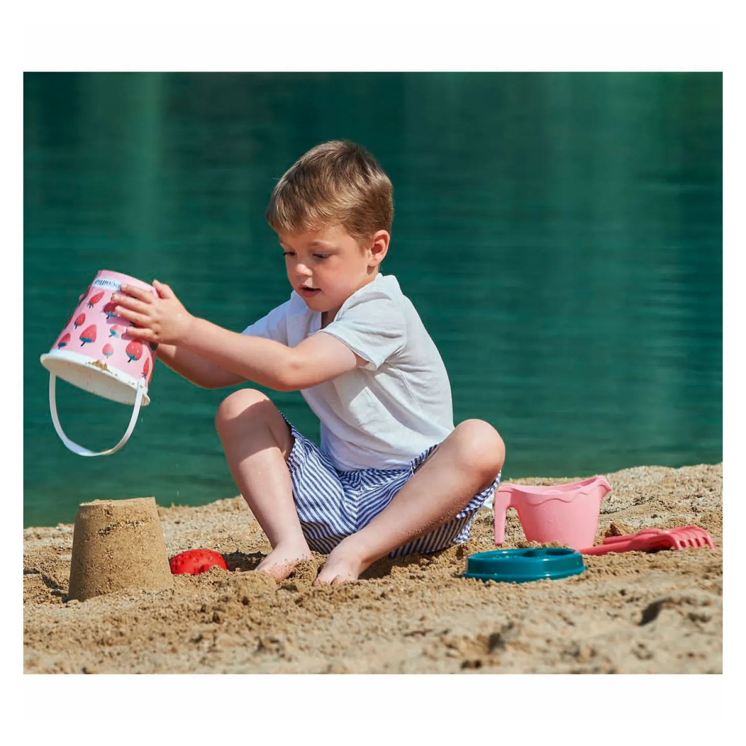 Ecoiffier Strandset Aardbei, 6dlg.