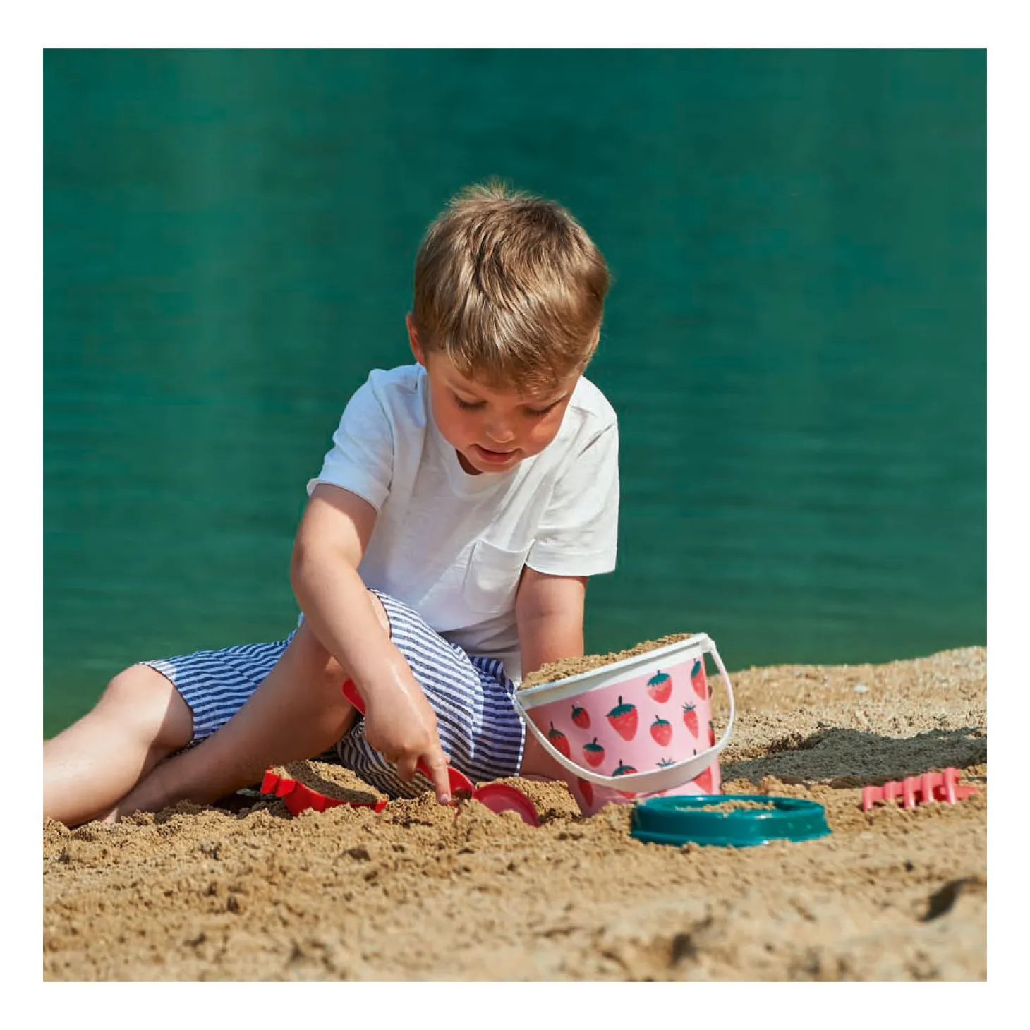 Ecoiffier Strandset Aardbei, 6dlg.