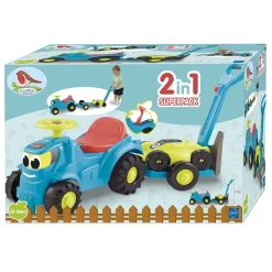 Ecoiffier Tractor met Aanhanger en Grasmaaier