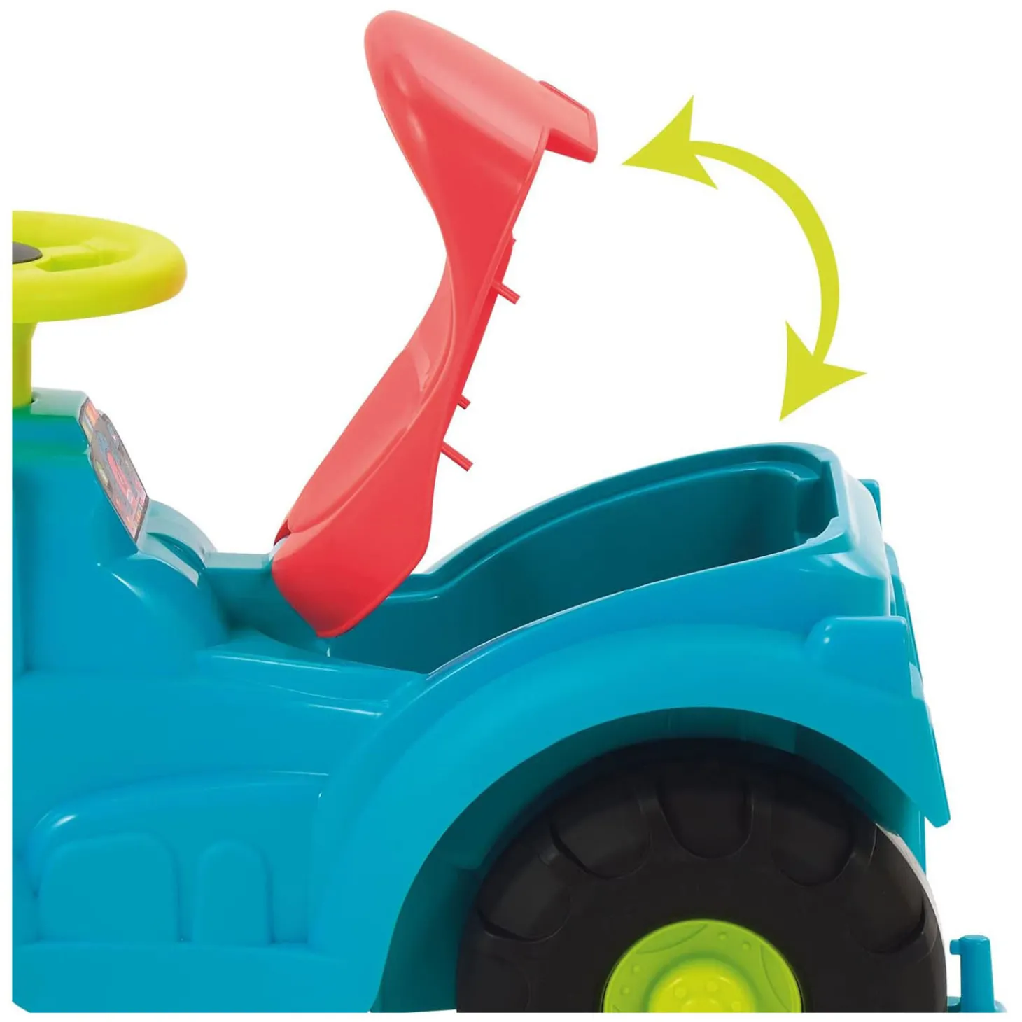 Ecoiffier Tractor met Aanhanger en Grasmaaier