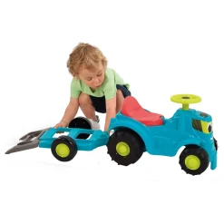 Ecoiffier Tractor met Aanhanger en Grasmaaier